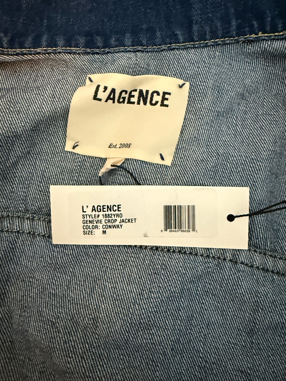 NWT L’Agence Genevie Crop Jacket - Picture 5 of 5